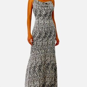 Elliatt Autonomy Maxi Dress In Black/White NWT